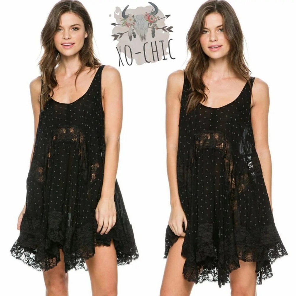 $88 NWT XS Free People Tunic Mini Top Dress